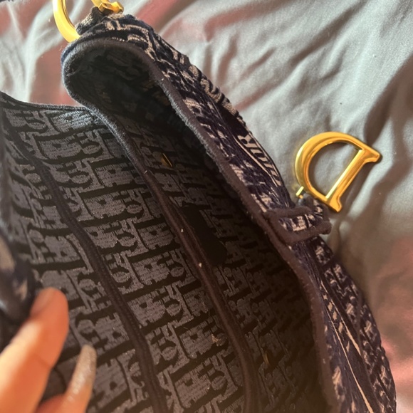 Christian Dior Embroidered Saddle Bag - Picture 2 of 6